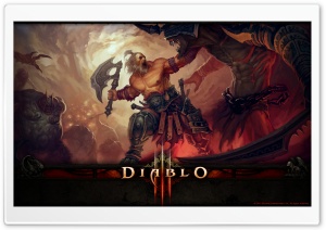 Diablo III Barbarian Ultra HD Wallpaper for 4K UHD Widescreen desktop, tablet & smartphone