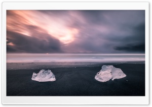 Diamond beach, Iceland Ultra HD Wallpaper for 4K UHD Widescreen desktop, tablet & smartphone