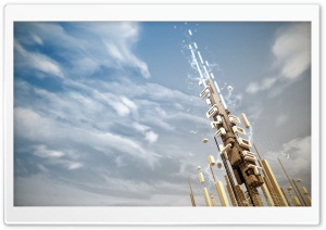 Digital Tower Ultra HD Wallpaper for 4K UHD Widescreen desktop, tablet & smartphone