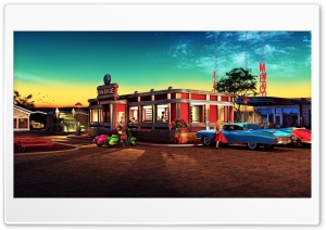Diner 4K UHD Wallpaper for Widescreen and UltraWide Desktop, UltraHD TV, Smartphone, Tablet