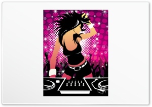 Disco Girl 4K UHD Wallpaper for Widescreen and UltraWide Desktop, UltraHD TV, Smartphone, Tablet
