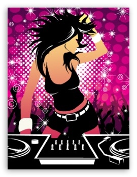 Disco Girl UltraHD Wallpaper for Mobile 3:4 ;