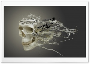 Disintegrating Skull Ultra HD Wallpaper for 4K UHD Widescreen desktop, tablet & smartphone