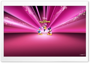 Disney Characters Pink Ultra HD Wallpaper for 4K UHD Widescreen desktop, tablet & smartphone