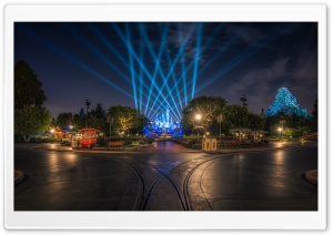 Disneyland at Night Ultra HD Wallpaper for 4K UHD Widescreen desktop, tablet & smartphone