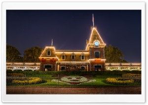 Disneyland Train Station Ultra HD Wallpaper for 4K UHD Widescreen desktop, tablet & smartphone