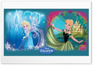 Disneys Frozen Sisters Anna and Elsa Ultra HD Wallpaper for 4K UHD Widescreen desktop, tablet & smartphone