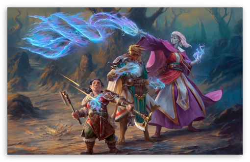 DnD Dungeons and Dragons Forgotten Realms UltraHD Wallpaper for UHD 16:9 ; HD 16:9 ; UltraWide 21:9 24:10 ; Widescreen 16:10 ; Tablet 1:1 ;