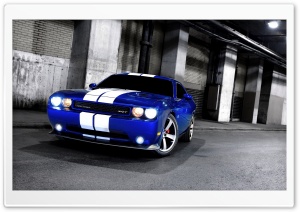 Dodge Challenger SRT8 Blue Ultra HD Wallpaper for 4K UHD Widescreen desktop, tablet & smartphone