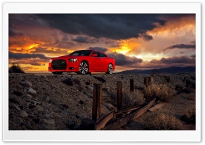 Dodge Charger SRT8 Red Ultra HD Wallpaper for 4K UHD Widescreen desktop, tablet & smartphone