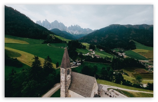 Dolomites Church UltraHD Wallpaper for UHD 16:9 2160p 1440p 1080p 900p 720p ; 8K UHD TV 16:9 Ultra High Definition 2160p 1440p 1080p 900p 720p ; Widescreen 16:10 5:3 WHXGA WQXGA WUXGA WXGA WGA ;