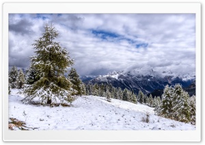 Dolomites Mountains Landscape, Winter, Italy Ultra HD Wallpaper for 4K UHD Widescreen desktop, tablet & smartphone