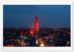 Dom Tower At Night Ultra HD Wallpaper for 4K UHD Widescreen desktop, tablet & smartphone