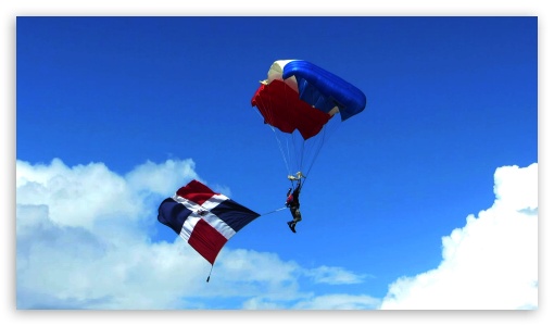 Dominican Flag UltraHD Wallpaper for HD 16:9 ;