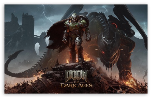 DOOM The Dark Ages, 2025, VideoGame, Doom Slayer UltraHD Wallpaper for UHD 16:9 ; HD 16:9 ; UltraWide 21:9 24:10 ; Widescreen 16:10 5:3 ; Fullscreen 4:3 5:4 3:2 ; Tablet 1:1 ; Mobile 9:16 9:19.5 9:20 10:16 2:3 3:5 3:4 ;