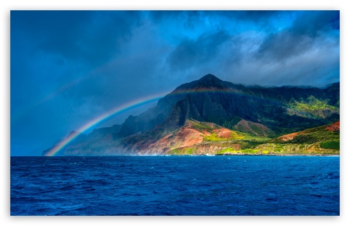 Double Rainbow Over the Na Pali Coast, Hawaii UltraHD Wallpaper for UHD 16:9 ; HD 16:9 ; UltraWide 21:9 24:10 32:9 32:10 ; Widescreen 16:10 5:3 ; Fullscreen 4:3 5:4 3:2 ; Tablet 1:1 ; Mobile 9:16 9:19.5 9:20 9:21 9:22 10:16 2:3 3:5 3:4 ; Dual 16:10 5:3 16:9 4:3 5:4 3:2 ;
