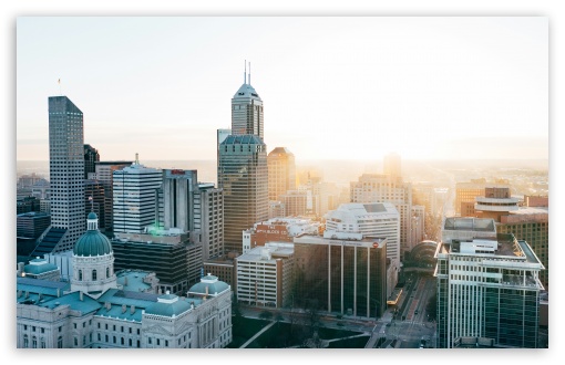 Downtown Indianapolis City UltraHD Wallpaper for UHD 16:9 ; HD 16:9 ; UltraWide 21:9 24:10 ; Widescreen 16:10 5:3 ; Fullscreen 4:3 5:4 3:2 ; Tablet 1:1 ;