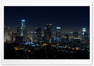 Downtown LA at Night Ultra HD Wallpaper for 4K UHD Widescreen desktop, tablet & smartphone