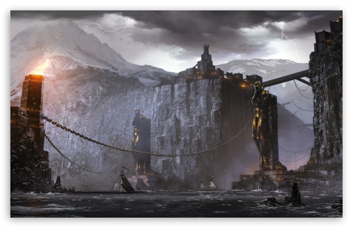 Dragon Age 2 Concept Art Ultra HD Desktop Background Wallpaper for : Tablet  : Smartphone