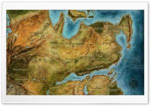 Dragon Age 2 Map Ultra HD Wallpaper for 4K UHD Widescreen desktop, tablet & smartphone