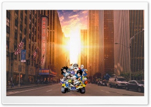 Dragon Ball Team in Manhattan Ultra HD Wallpaper for 4K UHD Widescreen desktop, tablet & smartphone