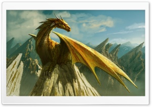 Dragon Paining Art Ultra HD Wallpaper for 4K UHD Widescreen desktop, tablet & smartphone