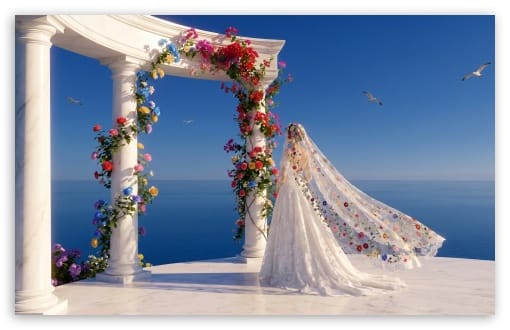 Dream Wedding in Greece UltraHD Wallpaper for UHD 16:9 ; HD 16:9 ; UltraWide 21:9 24:10 32:9 32:10 ; Widescreen 16:10 ; Tablet 1:1 ; Mobile 9:16 9:19.5 9:20 9:21 9:22 ; Dual 16:10 16:9 ;