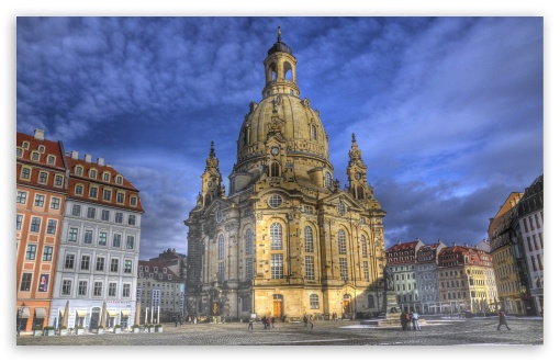 Dresden Frauenkirche, Dresden, Germany UltraHD Wallpaper for Widescreen 16:10 5:3 ; Fullscreen 5:4 3:2 ;