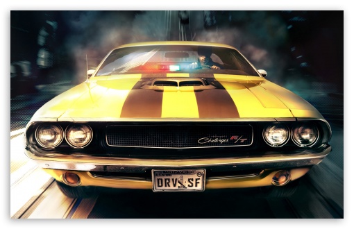 Wallpaper car, Dodge Challenger, games, Driver, San Francisco for