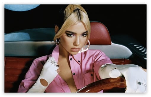 Dua Lipa Future Nostalgia UltraHD Wallpaper for UHD 16:9 ; HD 16:9 ; UltraWide 21:9 24:10 ; Widescreen 16:10 ; Tablet 1:1 ; Mobile 9:16 9:19.5 9:20 9:21 9:22 ;