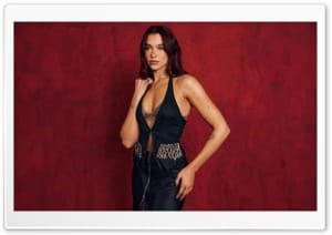 Dua Lipa Sporting a Chic, Edgy Gothic Look 4K UHD Wallpaper for Widescreen and UltraWide Desktop, UltraHD TV, Smartphone, Tablet