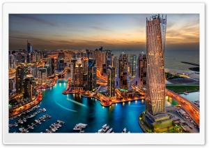 Dubai Marina, United Arab Emirates Ultra HD Wallpaper for 4K UHD Widescreen desktop, tablet & smartphone
