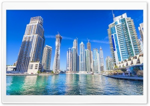Dubai, United Arab Emirates, Skyscrapers Ultra HD Wallpaper for 4K UHD Widescreen desktop, tablet & smartphone