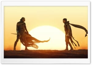 DUNE Part Three Movie - Chani and Paul 4K UHD Wallpaper for Widescreen and UltraWide Desktop, UltraHD TV, Smartphone, Tablet