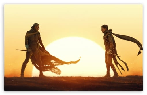 DUNE Part Three Movie - Chani and Paul UltraHD Wallpaper for UHD 16:9 ; HD 16:9 ; UltraWide 21:9 24:10 32:9 32:10 ; Widescreen 16:10 ; Tablet 1:1 ; Mobile 9:16 9:19.5 9:20 9:21 9:22 ; Dual 16:10 16:9 ;