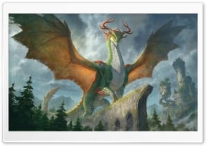 Dungeons and Dragons Forgotten Realms Spirit Dragon 4K UHD Wallpaper for Widescreen and UltraWide Desktop, UltraHD TV, Smartphone, Tablet