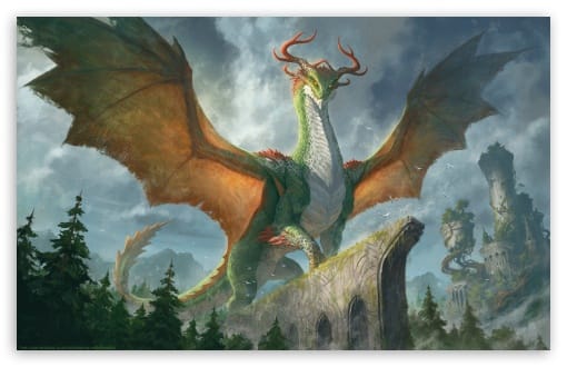 Dungeons and Dragons Forgotten Realms Spirit Dragon UltraHD Wallpaper for UHD 16:9 ; HD 16:9 ; Widescreen 16:10 ;