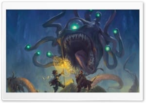 Dungeons and Dragons Monster Manual Beholder 4K UHD Wallpaper for Widescreen and UltraWide Desktop, UltraHD TV, Smartphone, Tablet