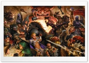Dungeons and Dragons Tavern 4K UHD Wallpaper for Widescreen and UltraWide Desktop, UltraHD TV, Smartphone, Tablet