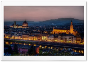Dusk in Florence, Italy Ultra HD Wallpaper for 4K UHD Widescreen desktop, tablet & smartphone