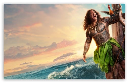 Dwayne Johnson as Maui in Moana 2026 Movie UltraHD Wallpaper for UHD 16:9 ; HD 16:9 ; UltraWide 21:9 24:10 32:9 32:10 ; Widescreen 16:10 ; Tablet 1:1 ; Mobile 9:16 9:19.5 9:20 9:21 9:22 ; Dual 16:10 16:9 ;