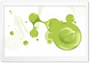 E Green Ink Drops Ultra HD Wallpaper for 4K UHD Widescreen Desktop, Lockscreen, Screensaver, TV, Tablet, Smartphone