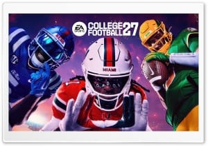 EA SPORTS College Football 27 Video Game 4K UHD Wallpaper for Widescreen and UltraWide Desktop, UltraHD TV, Smartphone, Tablet