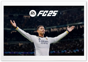 EA Sports FC 25 Video Game, Jude Bellingham Ultra HD Wallpaper for 4K UHD Widescreen Desktop, Lockscreen, Screensaver, TV, Tablet, Smartphone