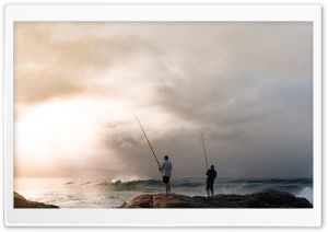 Early Morning Fishing Ultra HD Wallpaper for 4K UHD Widescreen desktop, tablet & smartphone