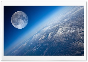Earth And Moon Ultra HD Wallpaper for 4K UHD Widescreen desktop, tablet & smartphone
