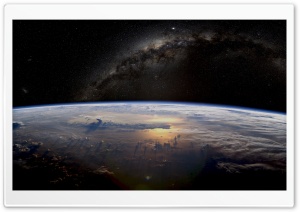 Earth Galaxy Space Ultra HD Wallpaper for 4K UHD Widescreen desktop, tablet & smartphone