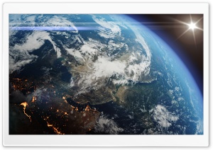Earth Planet Space Sun View Ultra HD Wallpaper for 4K UHD Widescreen desktop, tablet & smartphone