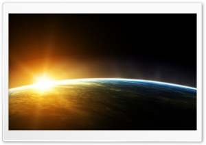 Earth Sunrise Space Ultra HD Wallpaper for 4K UHD Widescreen desktop, tablet & smartphone