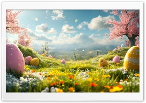 Easter Egg Hunt Ultra HD Wallpaper for 4K UHD Widescreen Desktop, Lockscreen, Screensaver, TV, Tablet, Smartphone